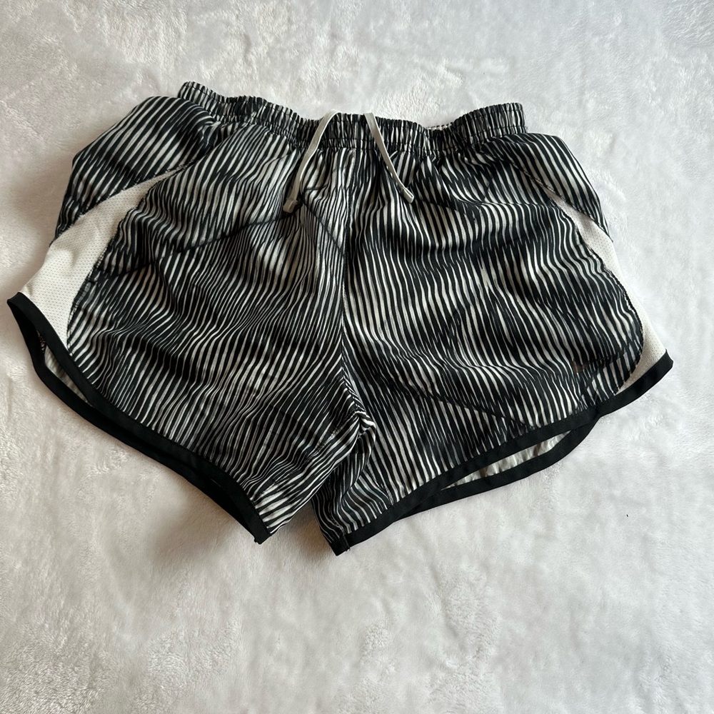 Striped Black and White Women's Shorts